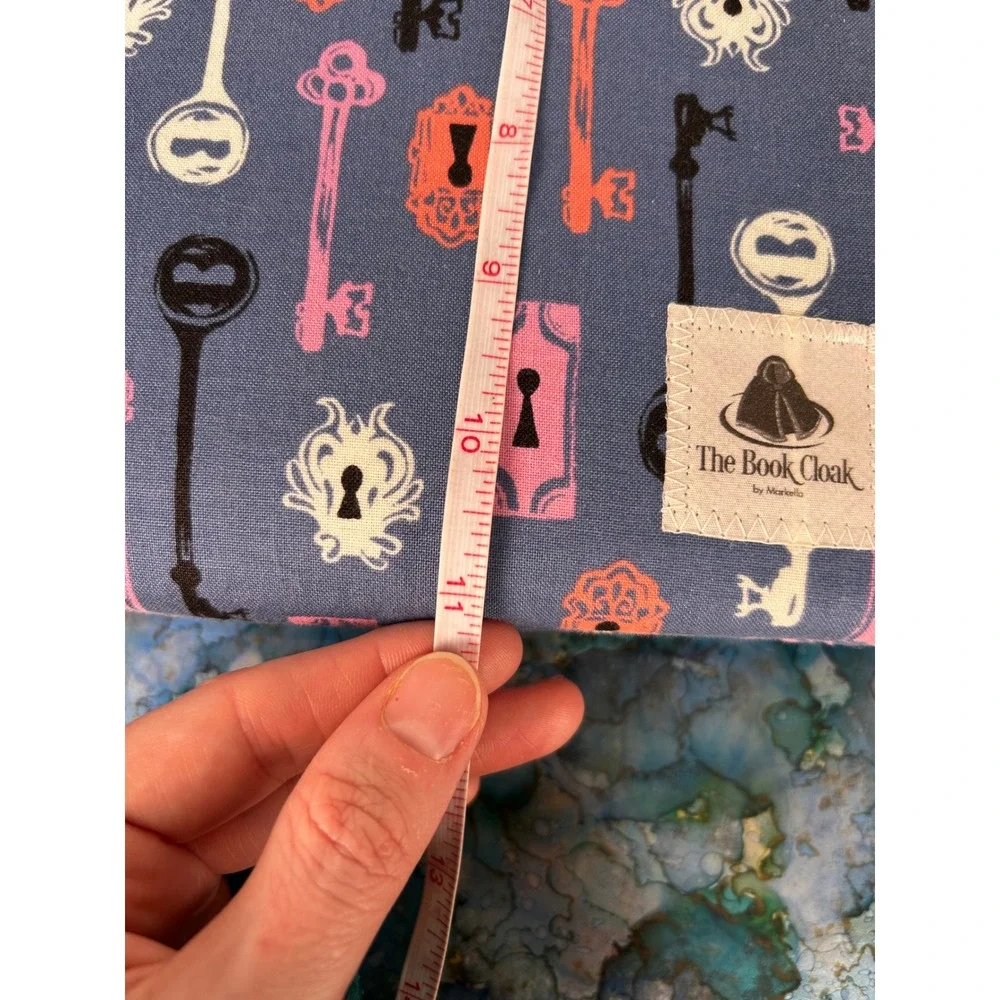 The Book Cloak Padded Book Covers – Starry Night Art + Key Pattern Reversible